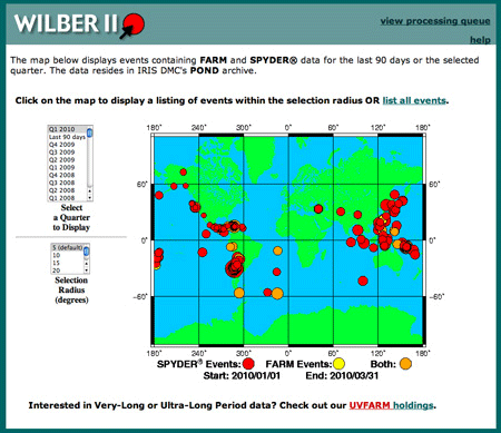 Screenshot of WILBER