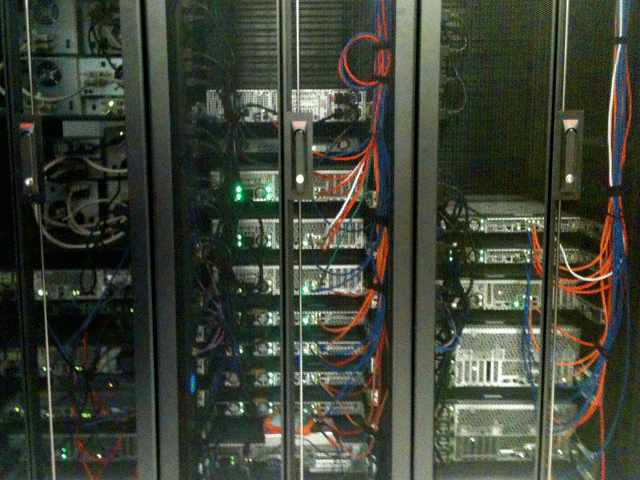 Photo of new computer wiring