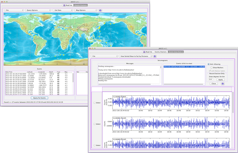 Figure 1 - Screenshot of JWEED 4.1