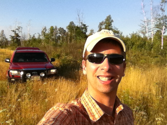 Graylan and his reliable truck