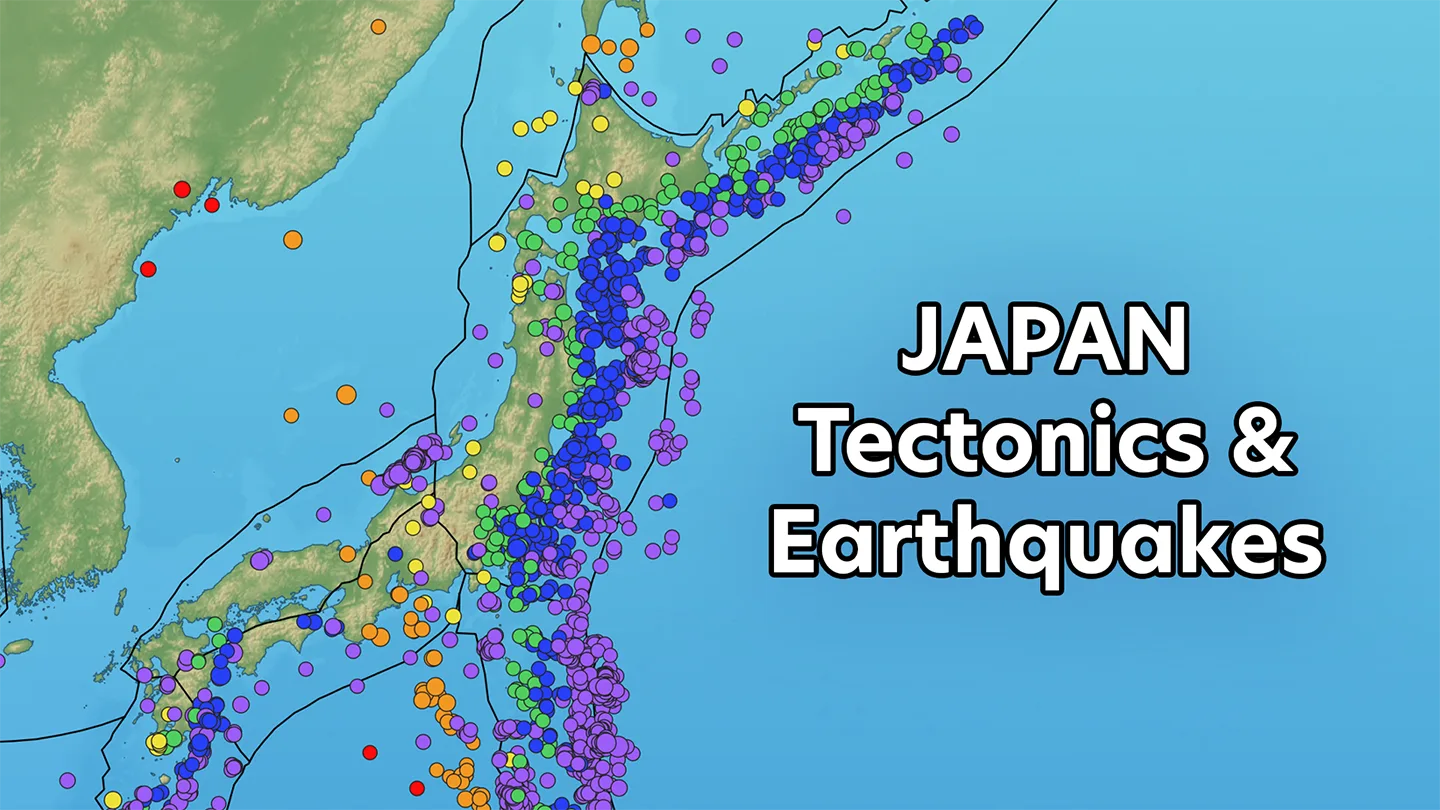 Video thumbnail showing overview of earthquakes and tectonics of Japan