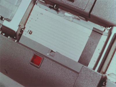 GIF of vintage computer processing