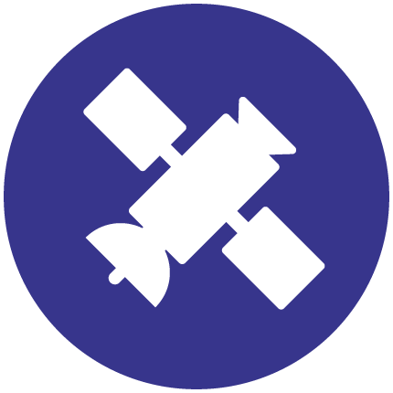 Icon of a satellite.