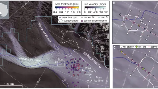 data superimposed on map