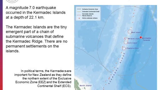 M 7.0 Kermadec Islands