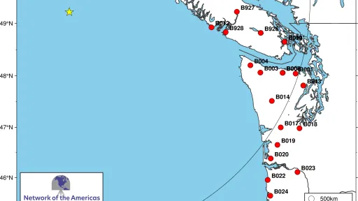 M 6.0 offshore of Port McNeil, Canada