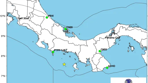 M 6.3 Boca Chica, Panama