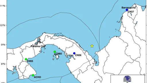 M 6.5 Panama-Colombia