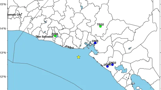 M 6.5 El Salvador