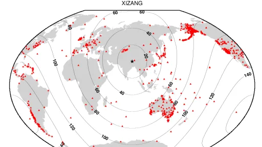 M 7.1 Southern Tibetan Plateau