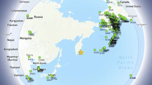 M 8.8 Petropavlovsk-Kamchatsky, Russia