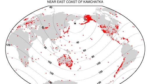 M 7.8 Petropavlovsk-Kamchatsky, Russia