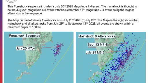 M 7.4 Petropavlovsk-Kamchatsky, Russia