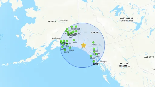 M 7.0 Hubbard Glacier, Alaska/Yukon