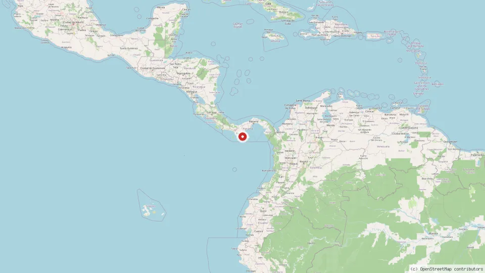 M 7.7 earthquake near Pitaloza Arriba, Panama