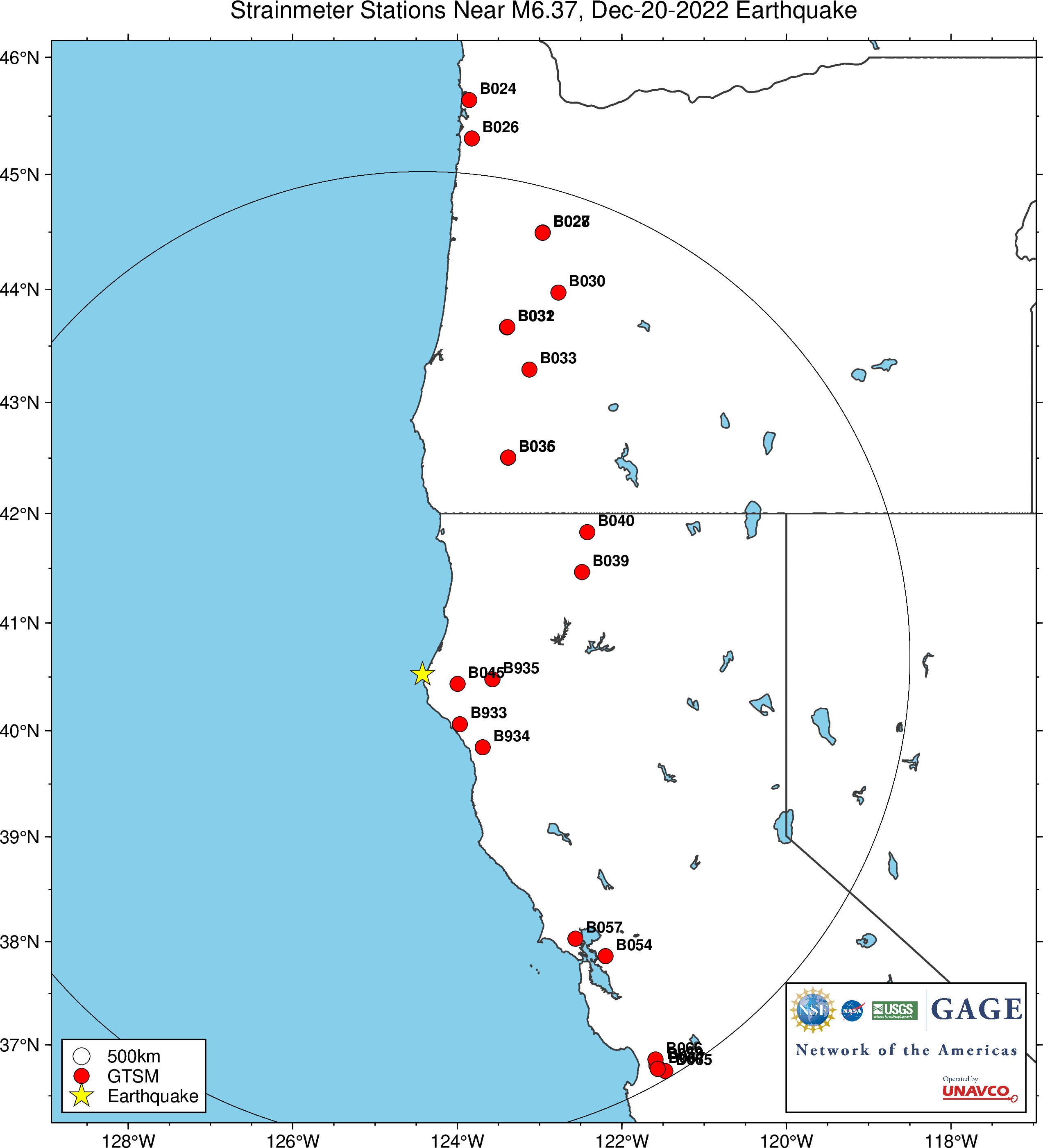 Borehole instruments map