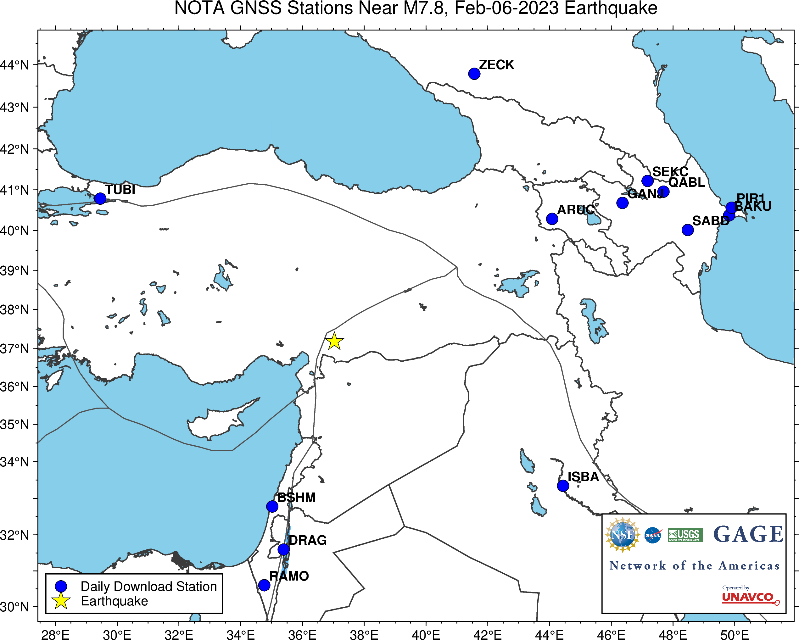 Nearest GNSS Stations