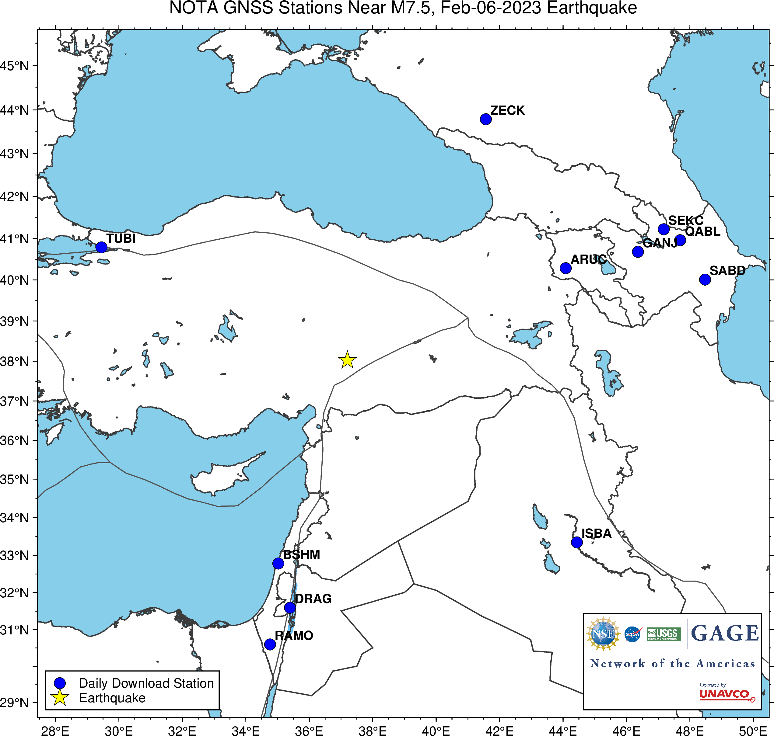 Nearest GNSS Stations