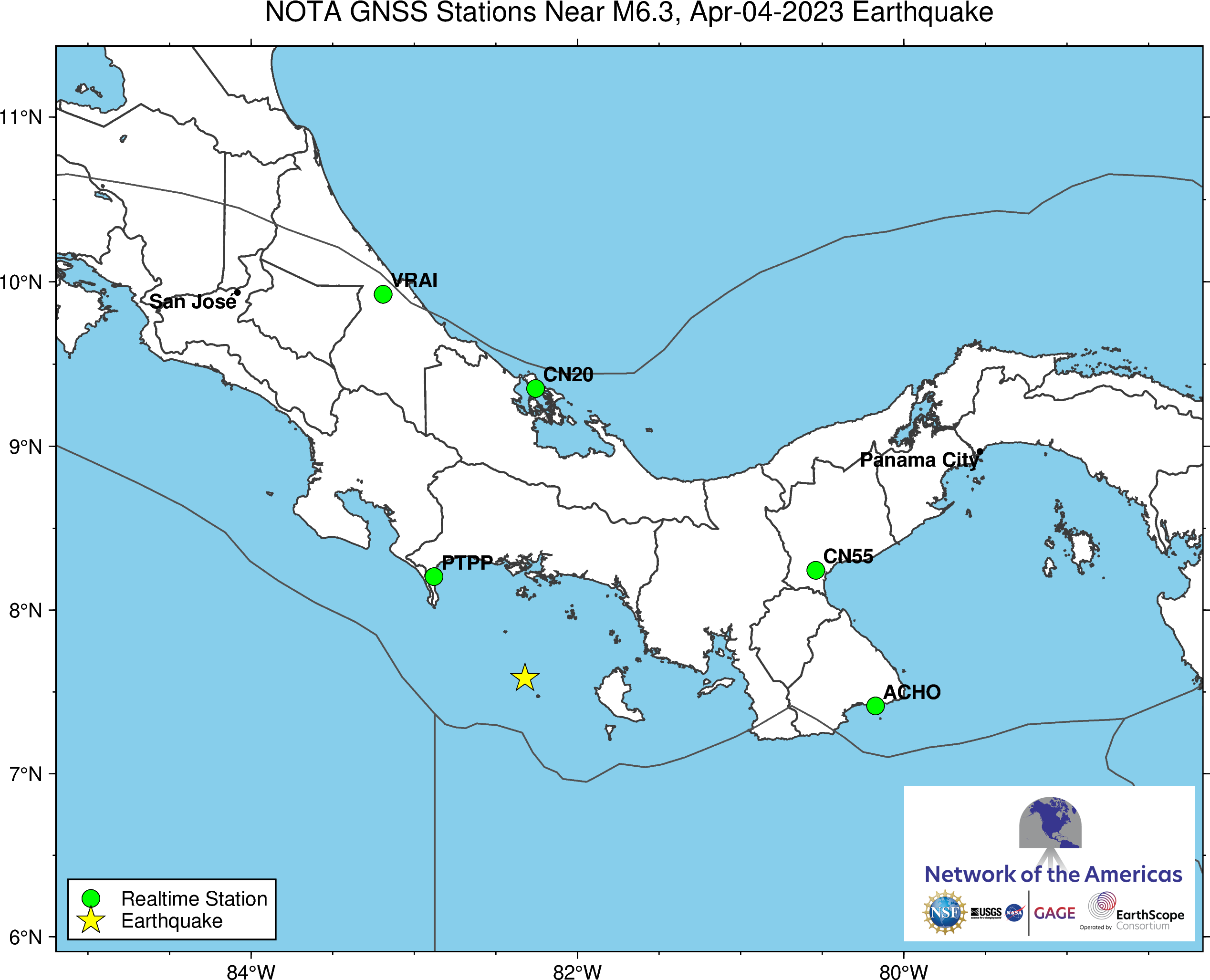 M 6.3 Boca Chica, Panama
