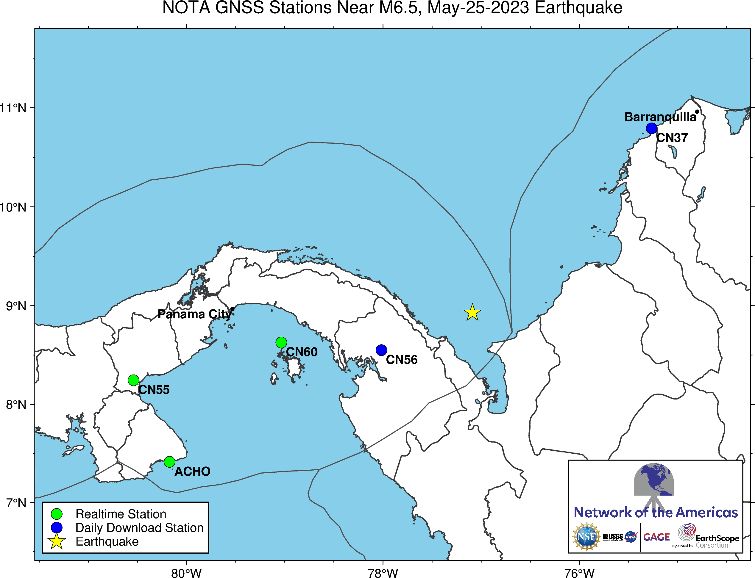 M 6.5 Panama-Colombia
