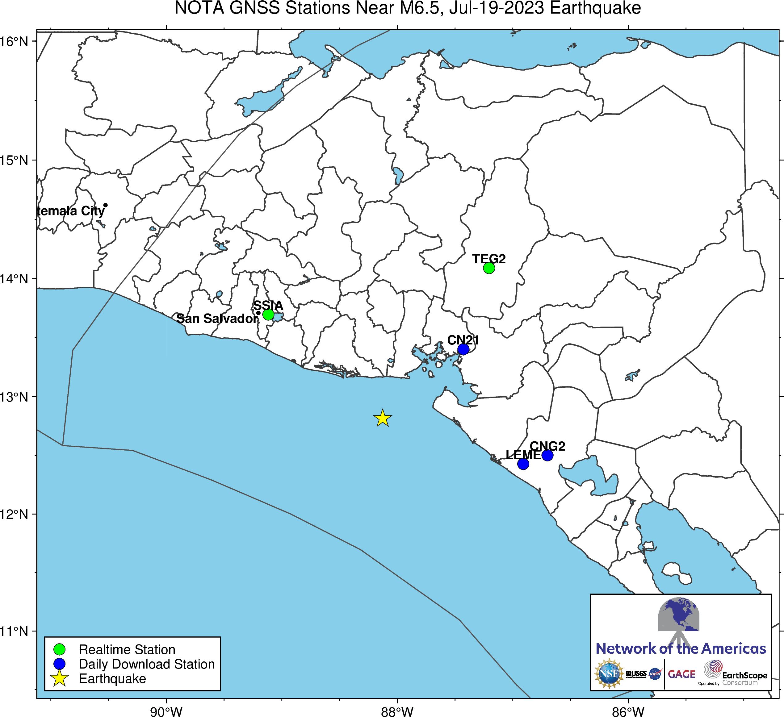 M 6.5 El Salvador