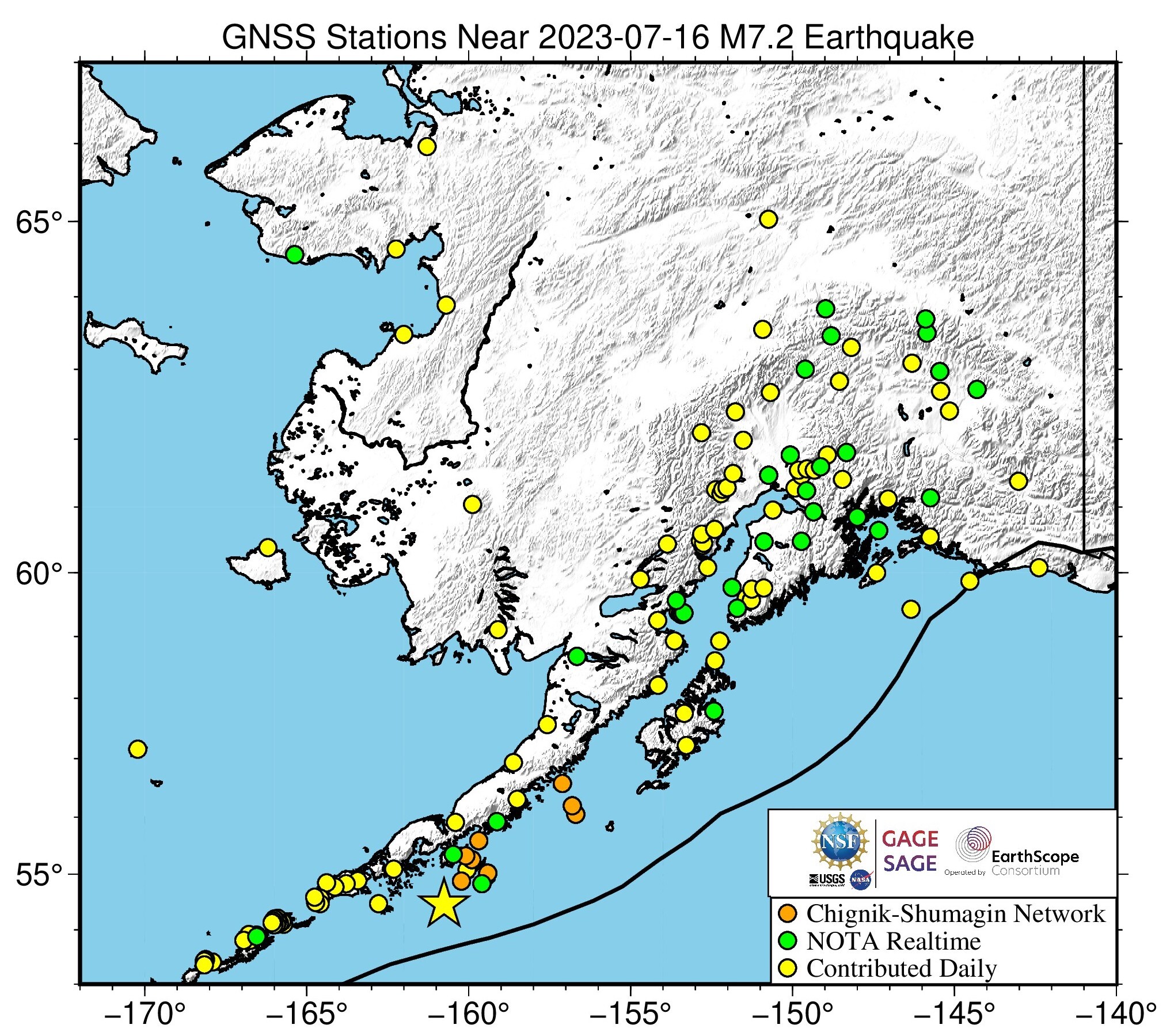 M 7.2 Alaska Peninsula