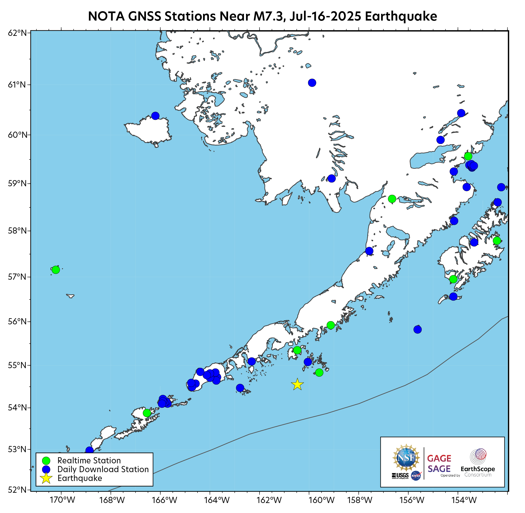 M 7.3 Sand Point, Alaska